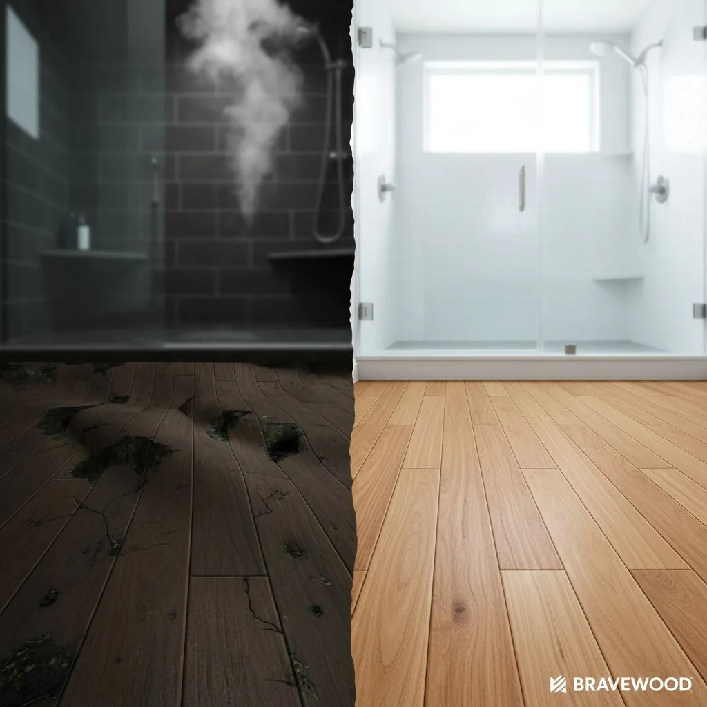 Bravewood Hybrid Hardwood for Bathrooms: The Definitive Guide to Waterproof Wood Flooring