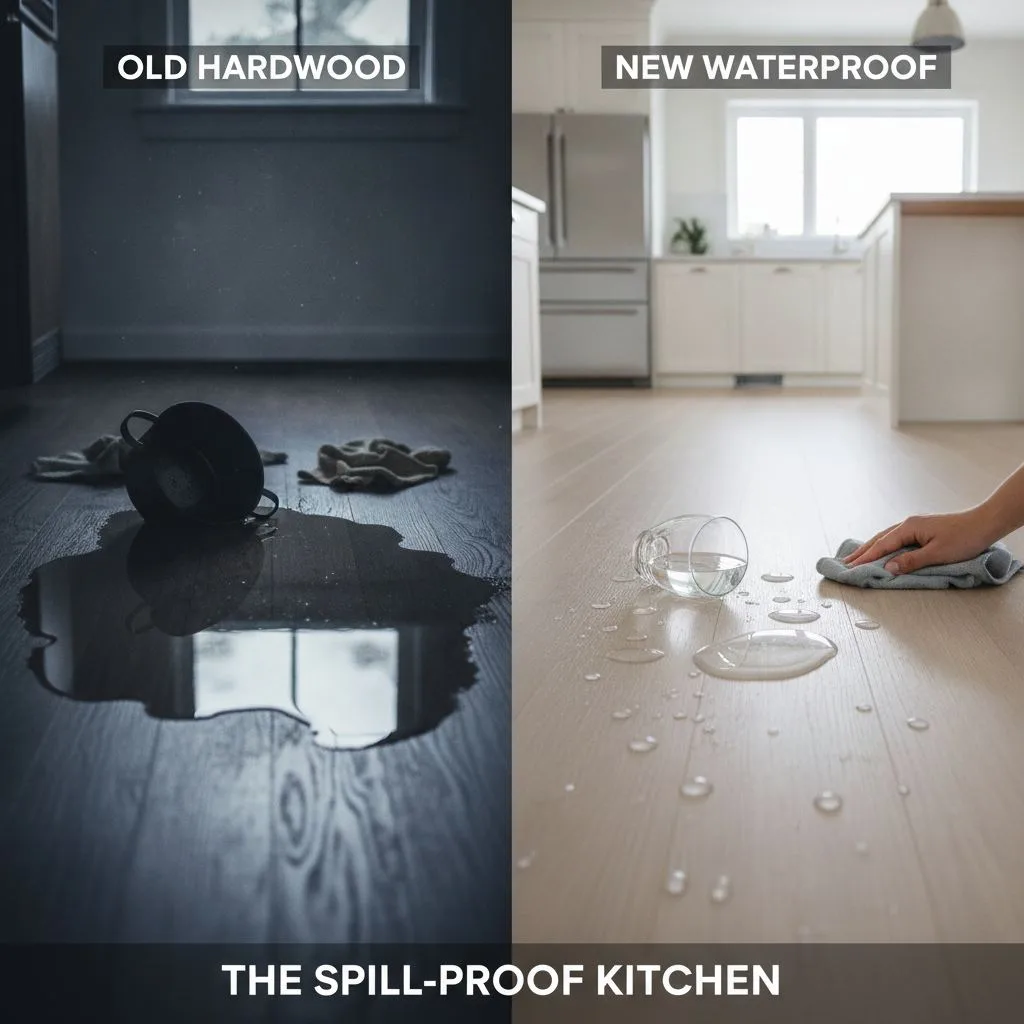 Waterproof Hardwood & Hybrid Flooring: The Ultimate Guide for Kitchens & Bathrooms