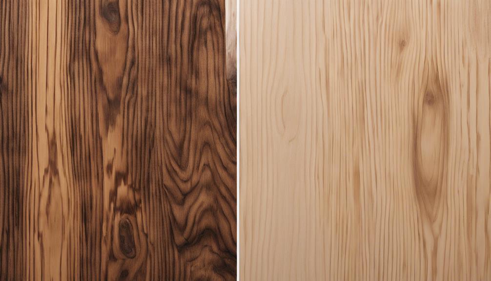wood versus waterproof aesthetics