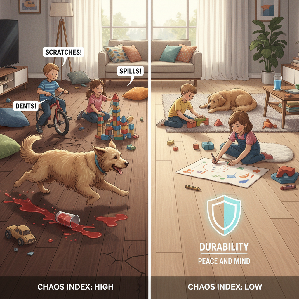 The Chaos Index: Durable Flooring for Active Homes