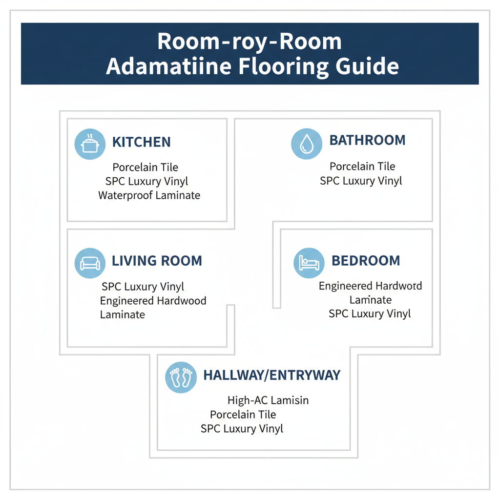 Adamantine Flooring Recommendations by Room