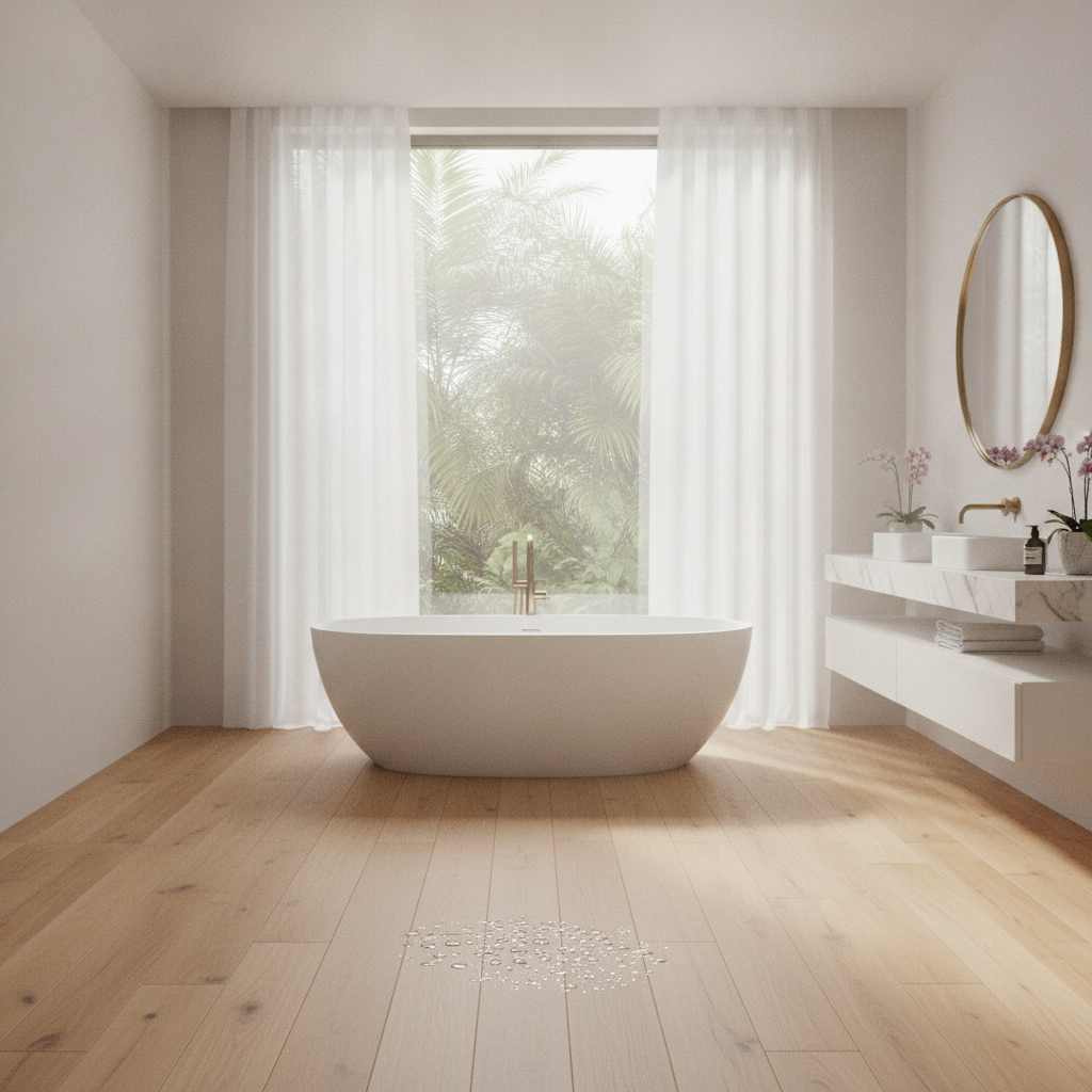 Achieving the Spa Bathroom with Wood Floors Achieving the Spa Bathroom with Wood Floors