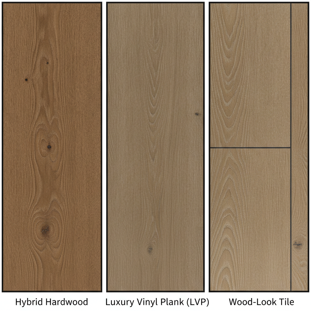 Flooring Authenticity: Hybrid vs. LVP vs. Tile