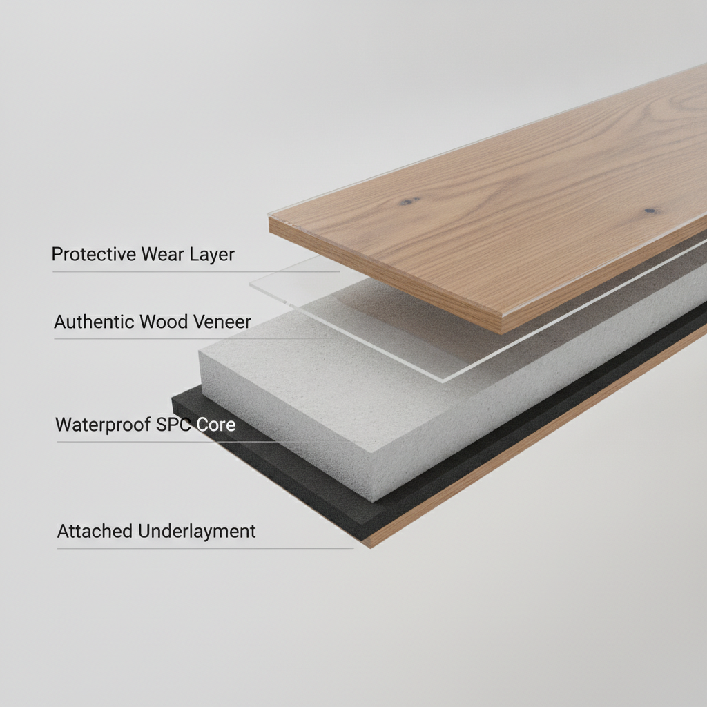The Anatomy of a Hybrid Hardwood Plank