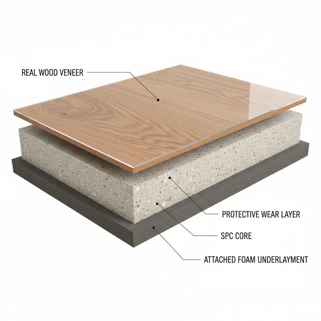 The Anatomy of a Waterproof Hardwood Plank The Anatomy of a Waterproof Hardwood Plank