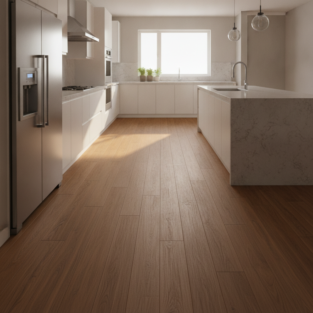 The Beauty of Hybrid Hardwood in a Modern Kitchen